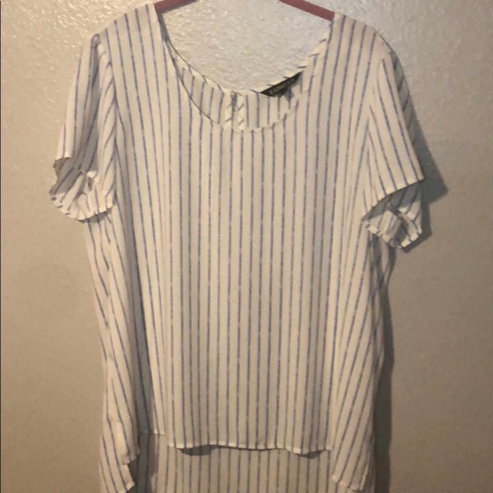 Express Pin Stripe Blouse